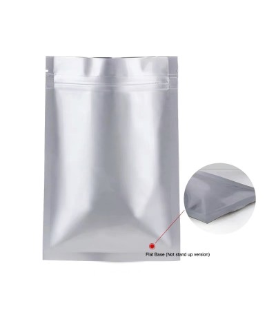 Aluminium 3 Side Seal Ziplock Bag 10*17.5cm (100mic)