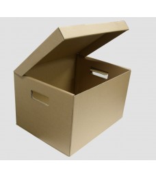 Single Wall Archive Box Integrated Cover - 416 x 324 x 298mm